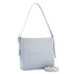 Bolsa De Ombro Fivela Couro Azul/Alt Tramado Azul - imagem 3