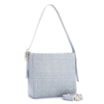 Bolsa De Ombro Fivela Couro Azul/Alt Tramado Azul - imagem 3