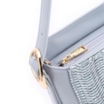 Bolsa De Ombro Fivela Couro Azul/Alt Tramado Azul - imagem 6