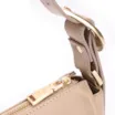 Bolsa De Ombro Fivela Couro Bege - imagem 5
