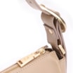 Bolsa De Ombro Fivela Couro Bege - imagem 5