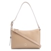 Bolsa De Ombro Fivela Couro Bege - imagem 1