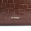 Bolsa De Ombro Fivela Couro Croco Marrom - imagem 7
