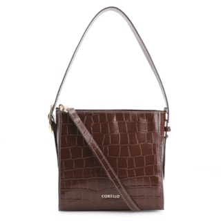 Couro Croco Marrom