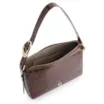 Bolsa De Ombro Fivela Couro Croco Marrom - imagem 4