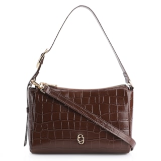Couro Croco Marrom