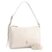 Bolsa De Ombro Fivela Couro Croco Off White - imagem 3