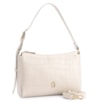 Bolsa De Ombro Fivela Couro Croco Off White - imagem 3