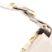 Bolsa De Ombro Fivela Couro Croco Off White - imagem 6