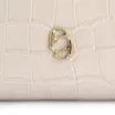 Bolsa De Ombro Fivela Couro Croco Off White - imagem 7