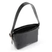 Bolsa De Ombro Fivela Couro Croco Preto - imagem 4