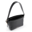 Bolsa De Ombro Fivela Couro Croco Preto - imagem 4