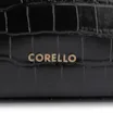Bolsa De Ombro Fivela Couro Croco Preto - imagem 6