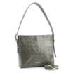 Bolsa De Ombro Fivela Couro Croco Verde - imagem 3