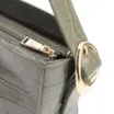 Bolsa De Ombro Fivela Couro Croco Verde - imagem 6