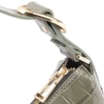 Bolsa De Ombro Fivela Couro Croco Verde - imagem 5