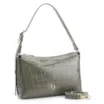 Bolsa De Ombro Fivela Couro Croco Verde - imagem 2
