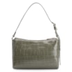 Bolsa De Ombro Fivela Couro Croco Verde - imagem 3