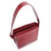 Bolsa De Ombro Fivela Couro Croco Vermelho - imagem 4