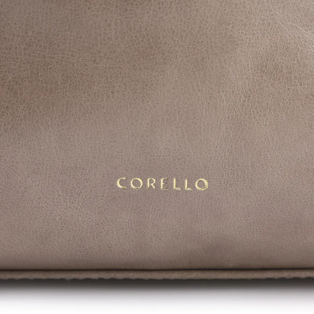 Bolsa De Ombro Fivela Couro Estonado Bege - imagem 6
