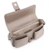 Bolsa De Ombro Fivela Couro Estonado Bege - imagem 4