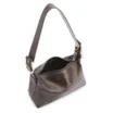 Bolsa De Ombro Fivela Couro Estonado Marrom - imagem 4