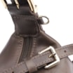 Bolsa De Ombro Fivela Couro Estonado Marrom - imagem 5