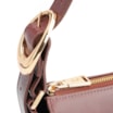 Bolsa De Ombro Fivela Couro Marrom - imagem 6