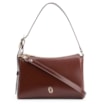 Bolsa De Ombro Fivela Couro Marrom - imagem 1