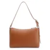 Bolsa De Ombro Fivela Couro Marrom Claro - imagem 4