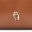 Bolsa De Ombro Fivela Couro Marrom Claro - imagem 7