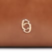 Bolsa De Ombro Fivela Couro Marrom Claro - imagem 7