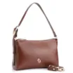Bolsa De Ombro Fivela Couro Marrom Escuro - imagem 3