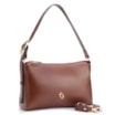 Bolsa De Ombro Fivela Couro Marrom Escuro - imagem 3