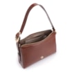 Bolsa De Ombro Fivela Couro Marrom Escuro - imagem 5