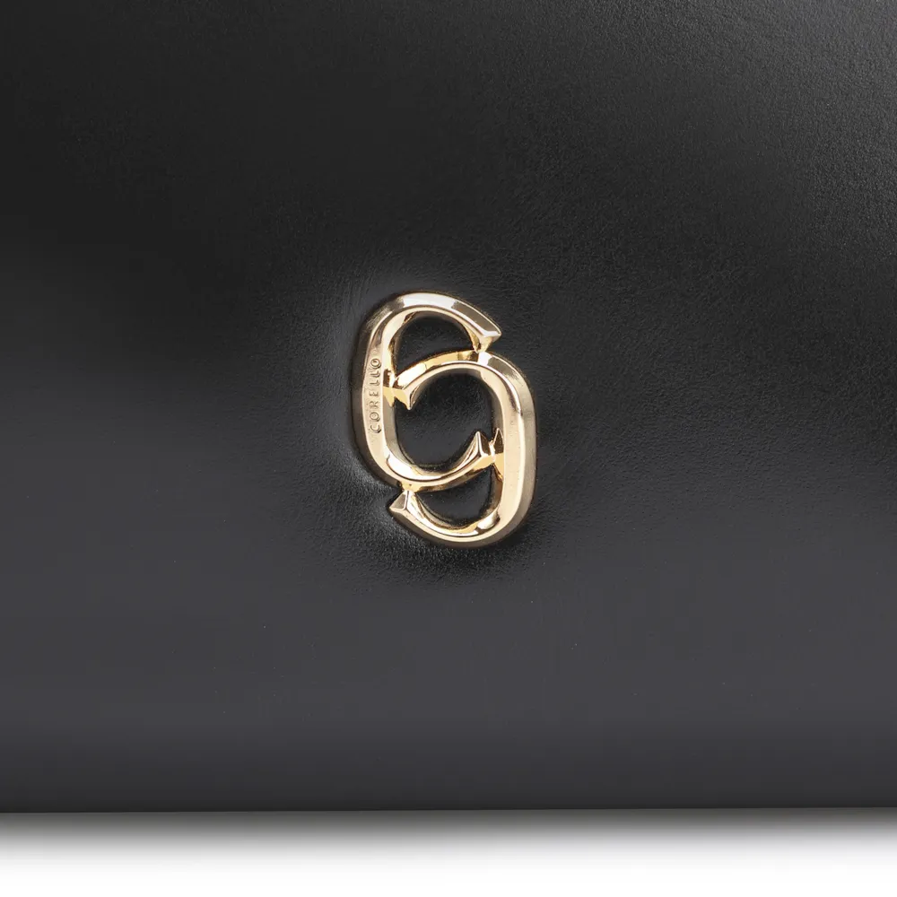 Bolsa De Ombro Fivela Couro Preto - imagem 7