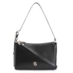 Bolsa De Ombro Fivela Couro Preto - imagem 1