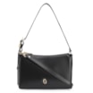 Bolsa De Ombro Fivela Couro Preto - imagem 1
