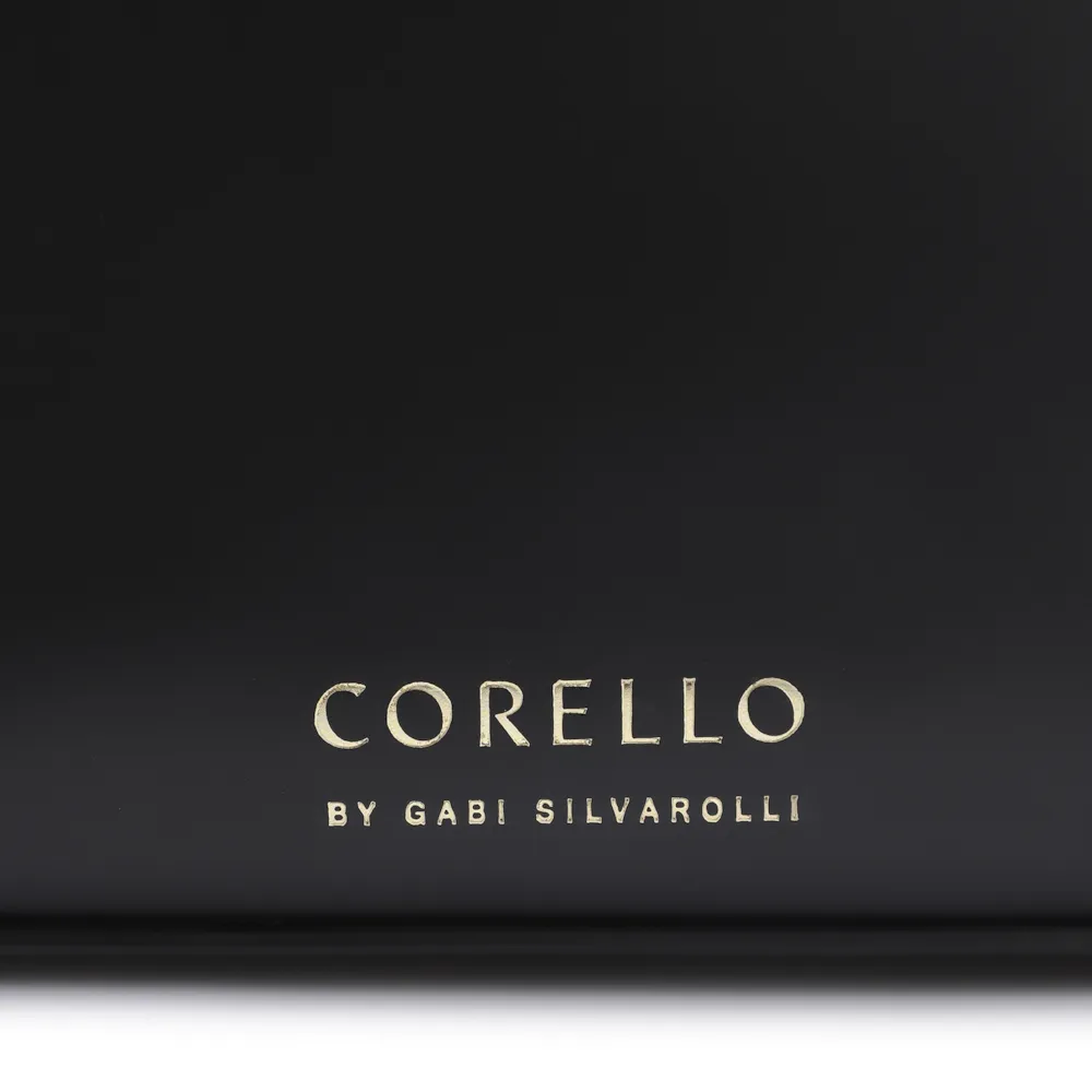 Bolsa De Ombro Fivela Couro Preto/Couro Pelo Vaca - imagem 6