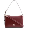 Bolsa De Ombro Fivela Couro Vinho - imagem 1