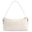 Bolsa De Ombro Fivelas Couro Croco Off White - imagem 3