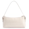 Bolsa De Ombro Fivelas Couro Croco Off White - imagem 3