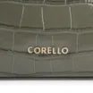 Bolsa De Ombro Fivelas Couro Croco Verde - imagem 7