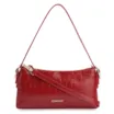 Bolsa De Ombro Fivelas Couro Croco Vermelho - imagem 1