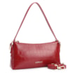 Bolsa De Ombro Fivelas Couro Croco Vermelho - imagem 2