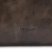 Bolsa De Ombro Fivelas Couro Estonado Marrom - imagem 6