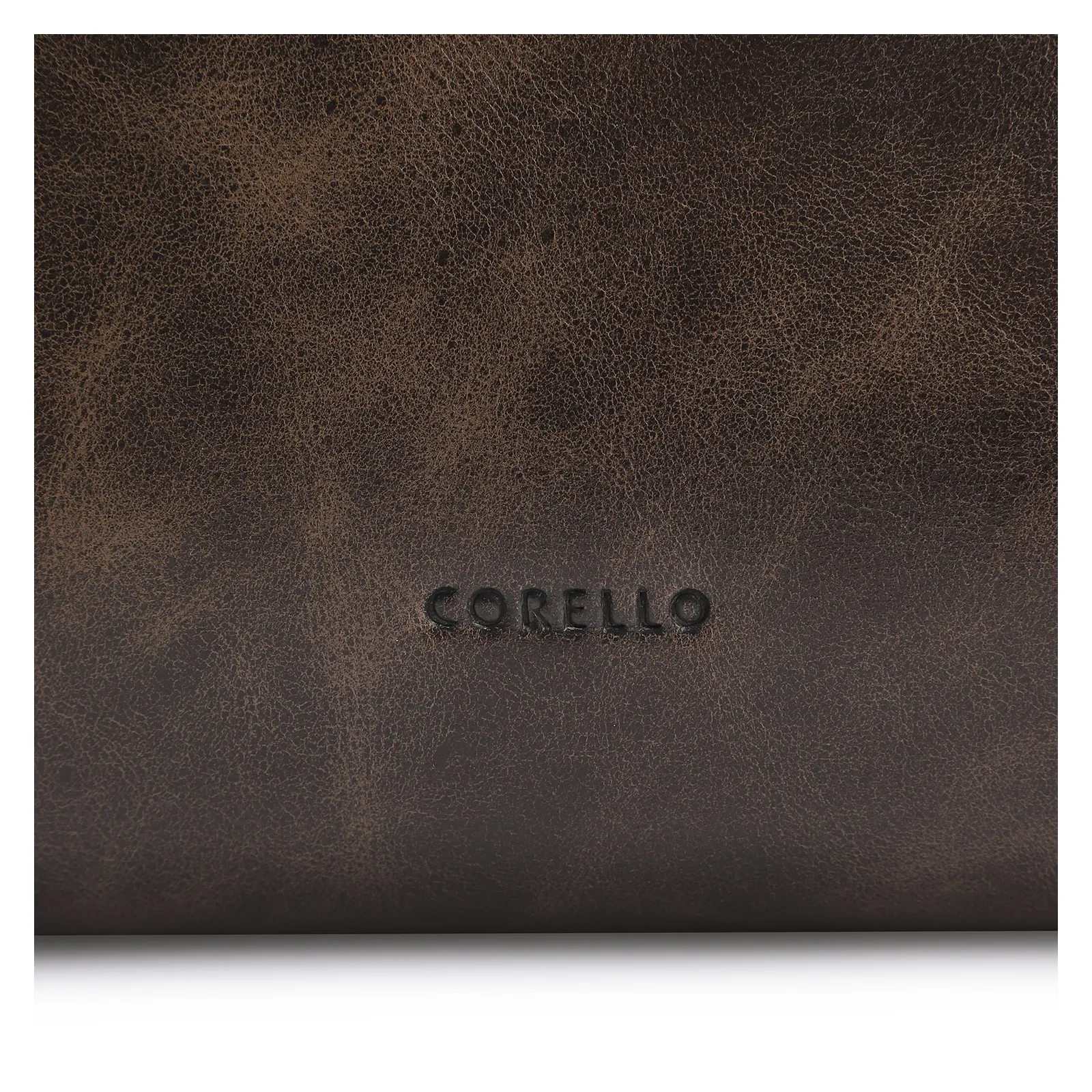 Bolsa De Ombro Fivelas Couro Estonado Marrom