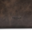 Bolsa De Ombro Fivelas Couro Estonado Marrom - imagem 6