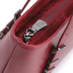 Bolsa De Ombro Fivelas Couro Estonado Vermelho - imagem 5