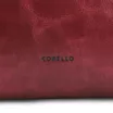 Bolsa De Ombro Fivelas Couro Estonado Vermelho - imagem 6